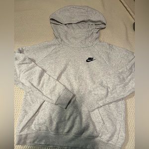 Nike grey/white hoodie